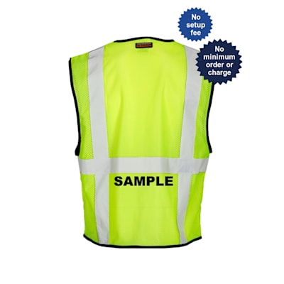Safety vest with pockets cheap and zipper