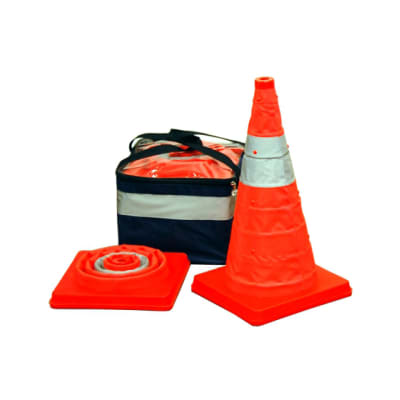 Details about   18" Pop Up Road Safety Cone Collapsible Pull Out Emergency Accident Traffic Cone 