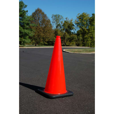 6X28" Traffic Safety Parking Cones Reflective Collars Warning Roads Construction 