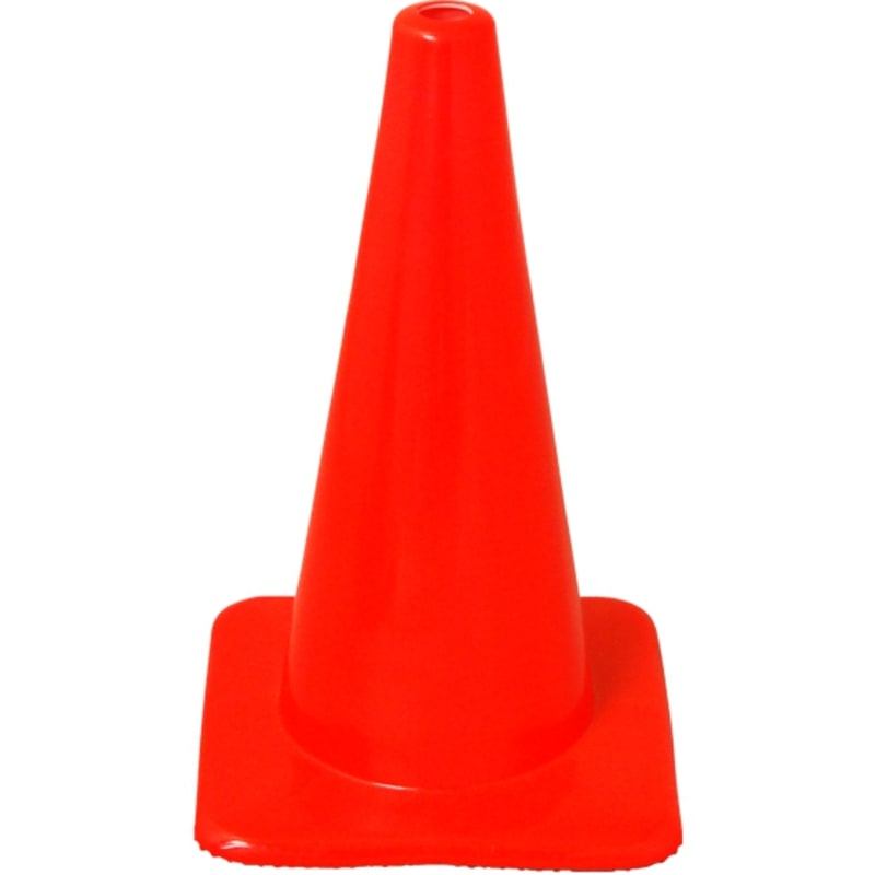 18 inch Orange Plastic Traffic Cones C18 Traffic Safety Store