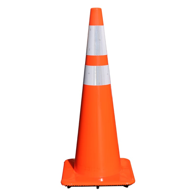 36 All Orange Traffic Cones - 10 lbs (Case of 4