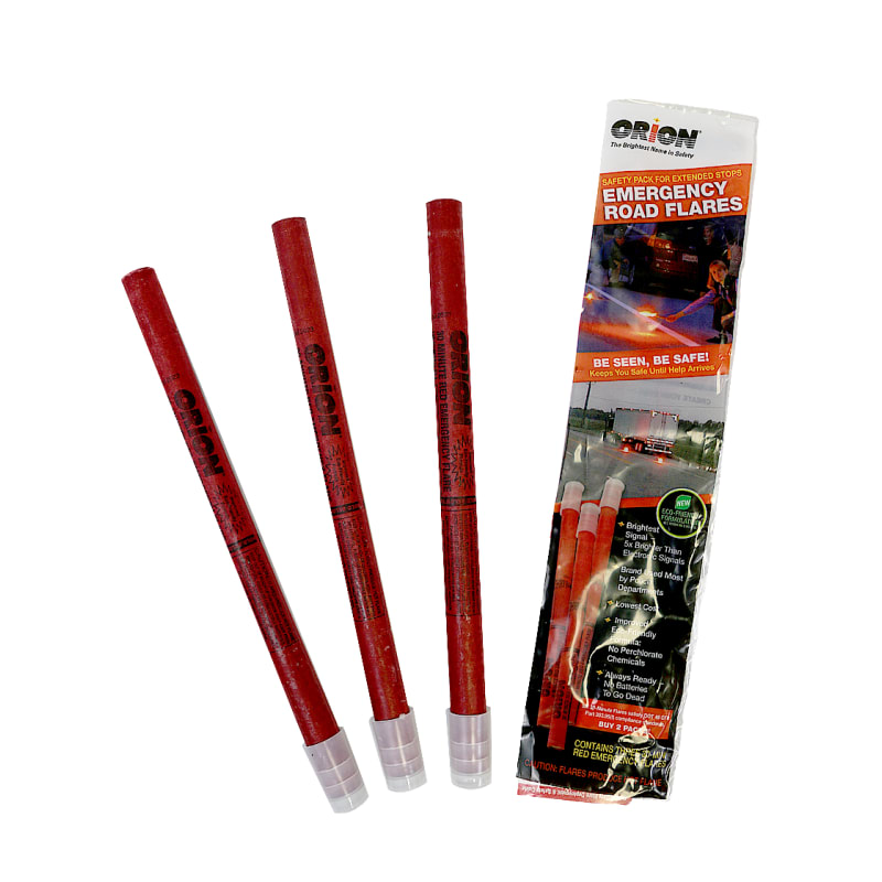Three pack of 30 minute ORION road flares | ORION3073 | Traffic Safety Store