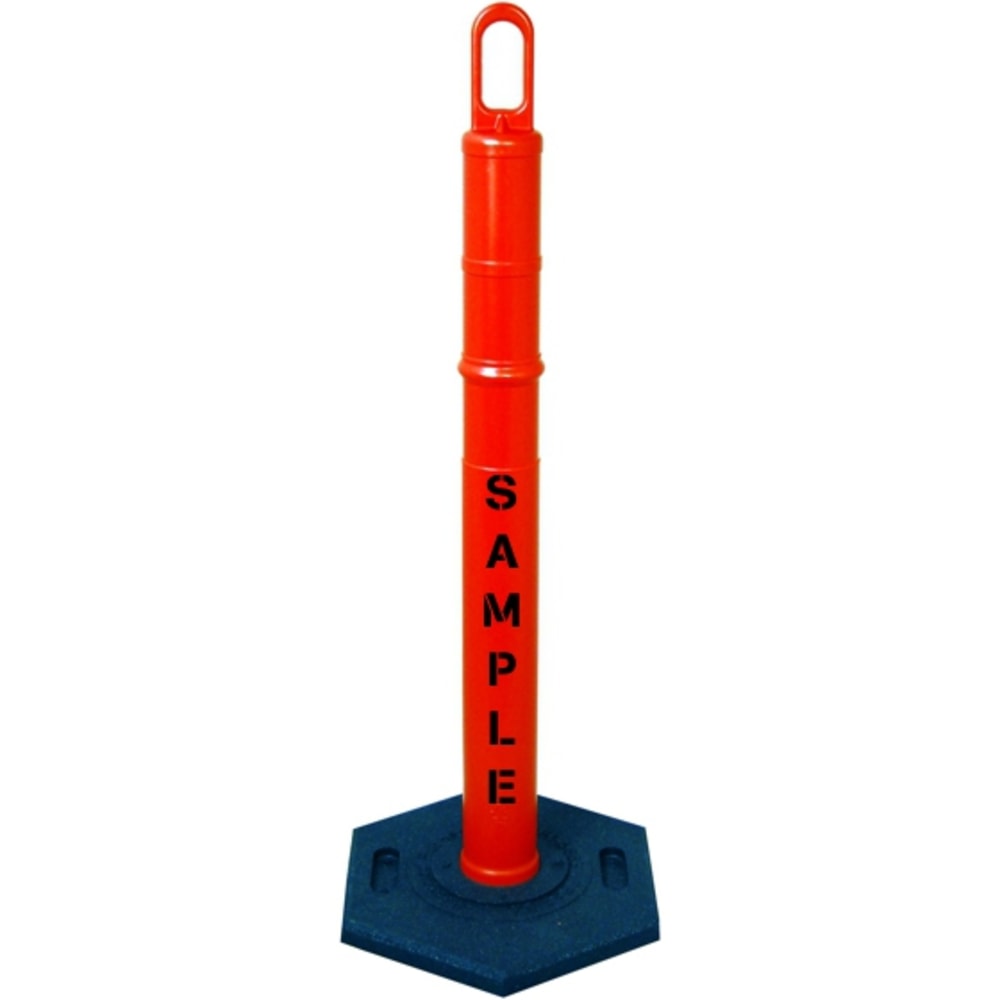Plastic Traffic Cones with Rubber Bases for Construction Caution