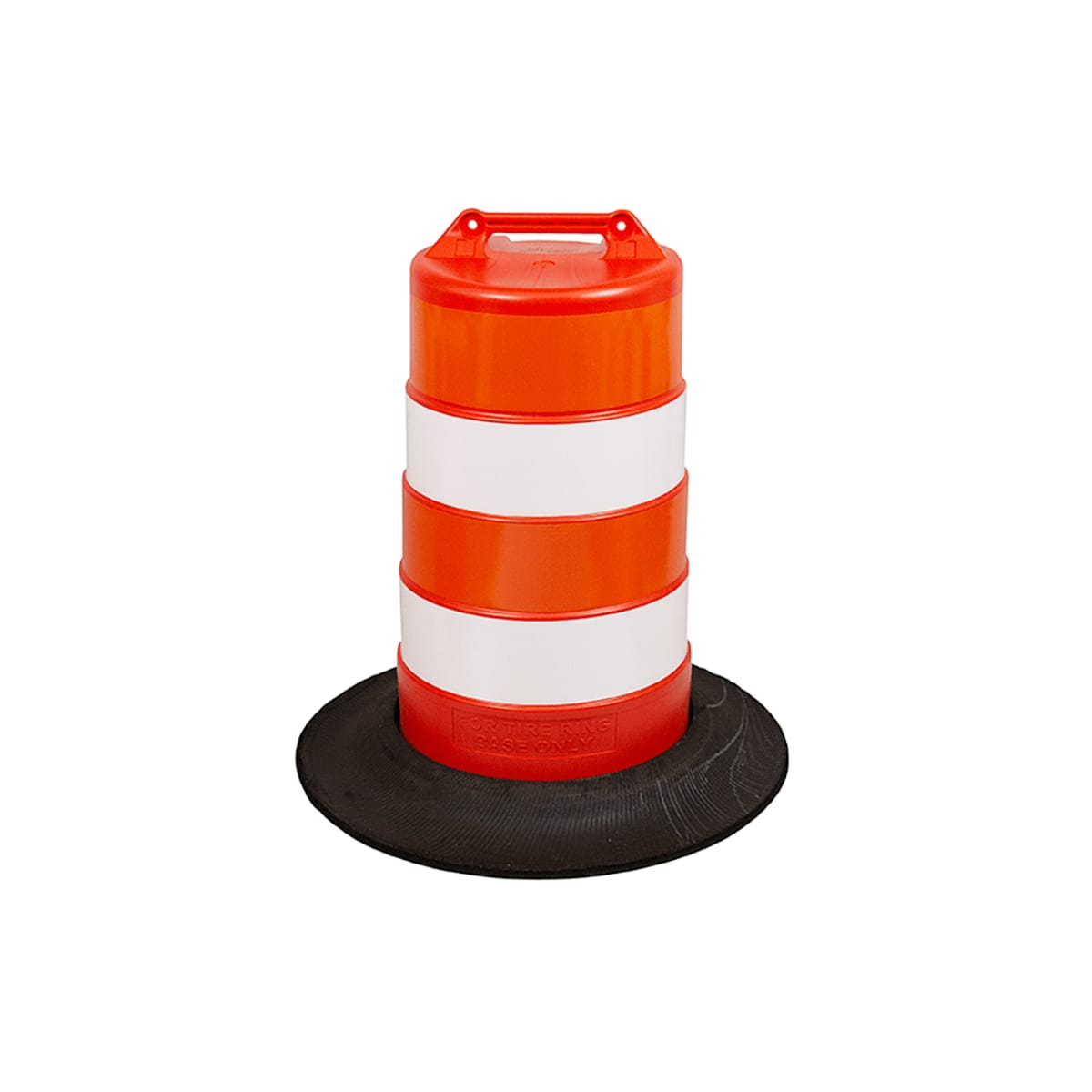 Plastic Drum With 6 Engineer Grade Or High Intensity Stripes And Base Traffic Safety Store