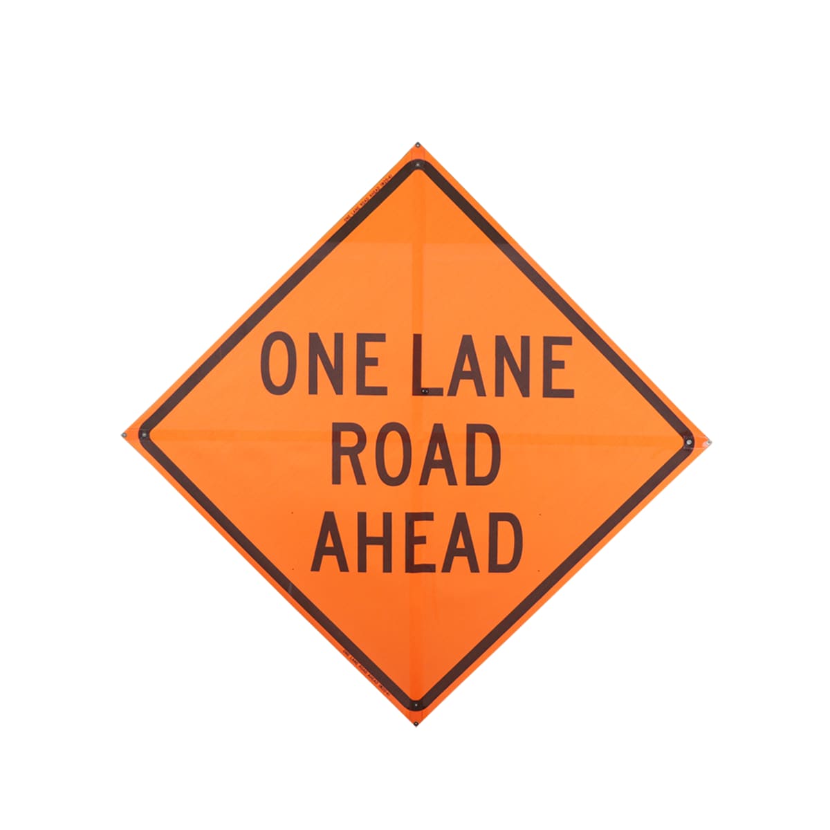 One Lane Road Ahead 48 X 48 Mesh Roll Up Construction Signs W 4 Traffic Safety Store