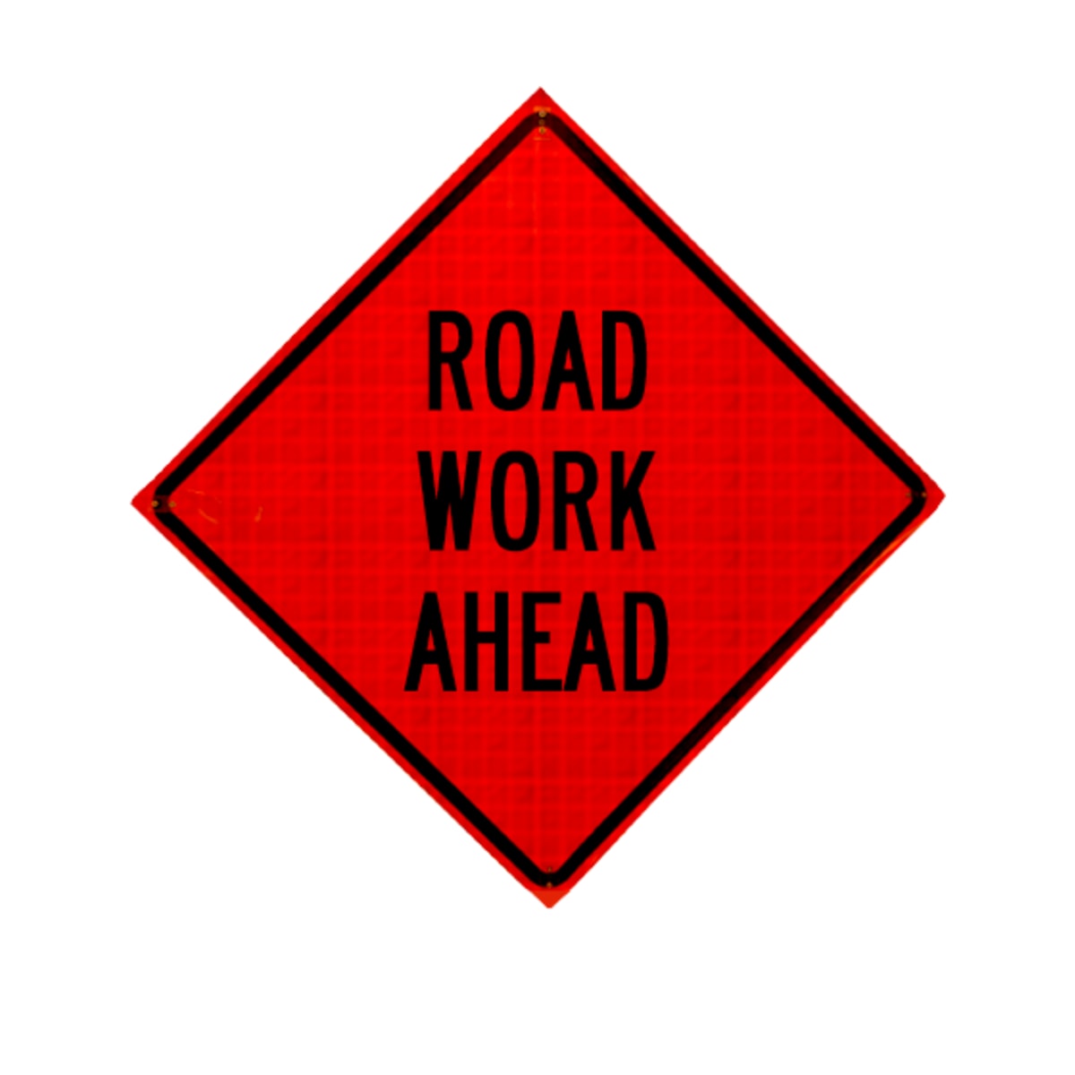 Road Work Ahead Sign 48 X 48 Vinyl Roll Up Construction Signs W20 1 Traffic Safety Store