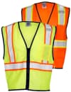 4-Pocket Economy Contrasting Class 2 Safety Vest