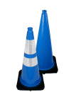 28" Light Blue Traffic Cone