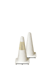 18" White Traffic Cones