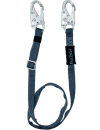 FallTech 4' to 6' Adjustable Length Restraint Lanyard with Steel Snap Hooks