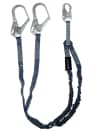 FallTech 6' Internal Energy Absorbing Lanyard, Double-leg with Steel Connectors