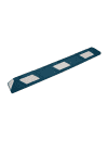 4' Blue Recycled Rubber Parking Block with Hardware