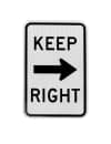 Keep Right Signs