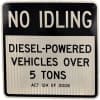 No Idling Sign