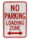 No Parking Loading Zone (with Double Arrow)