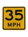 35 MPH Signs (W13-1)