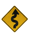 Winding Road Right Symbol Signs (W1-5R)