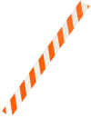 8' Reflective Plastic Rail