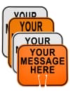 Customized Clip-On Signs for Traffic Cones
