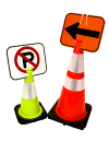 Clip-On Signs for Traffic Cones