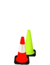 18" Traffic Cones - Black Base
