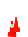 18" Solid Orange Traffic Cone