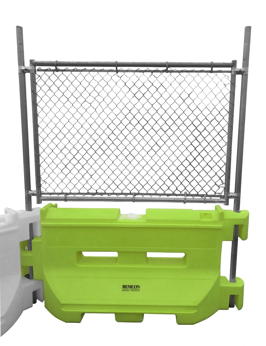 Green 36\" Construction Barricade with Fence Panel