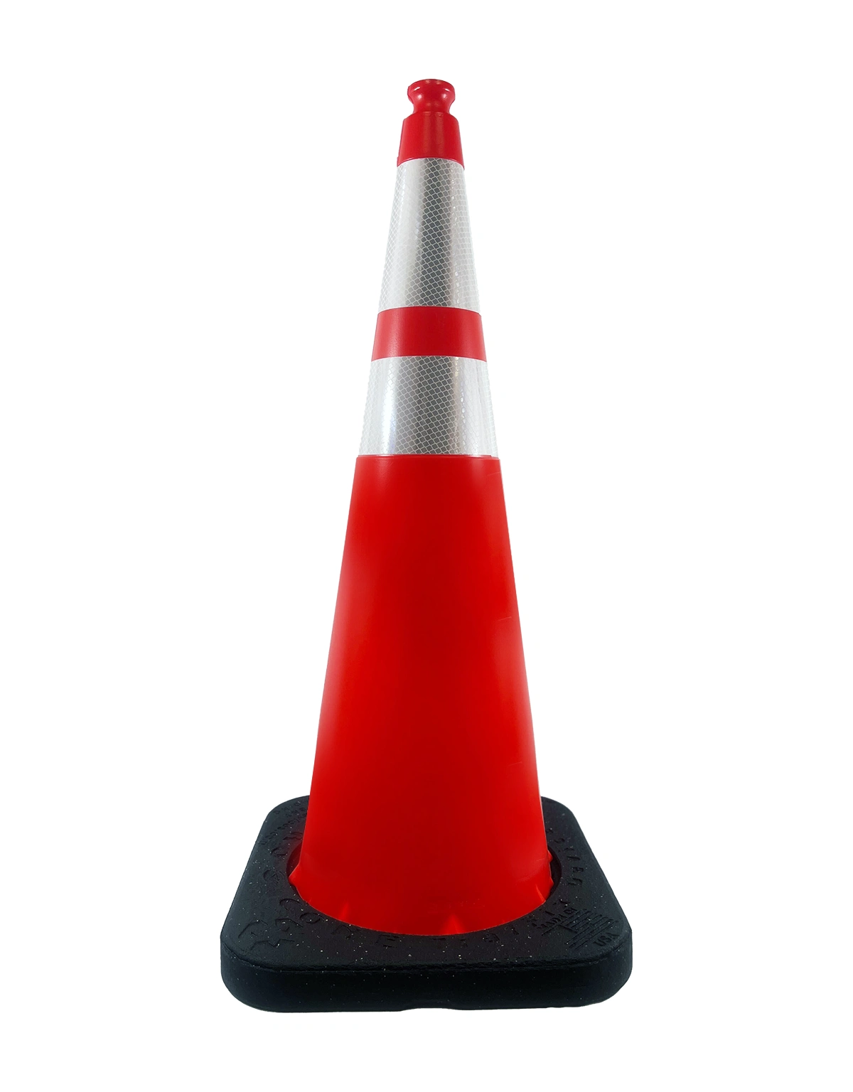 36\", 10.0 lbs, TrafFix Devices Enviro-Cone Traffic Cone w/ 6\" \u0026 4\" Reflective Collars, Orange