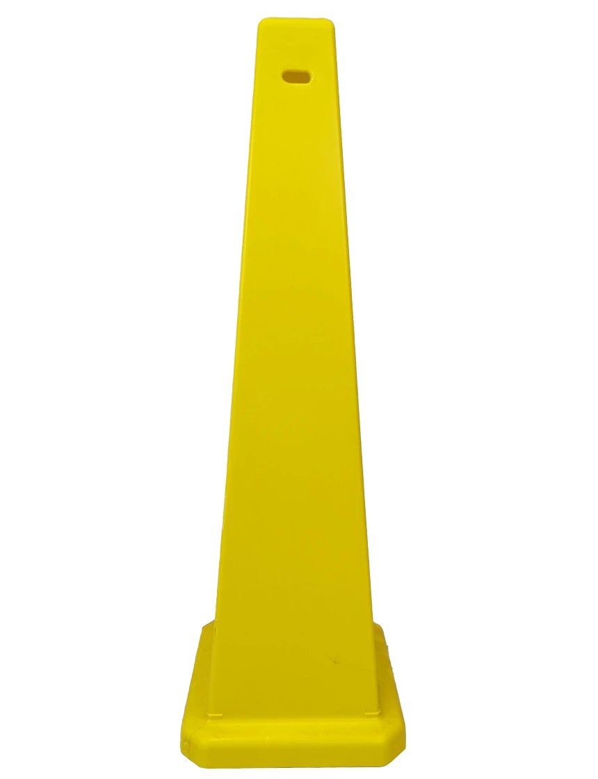 36 inch yellow lamba cones blank no text 
