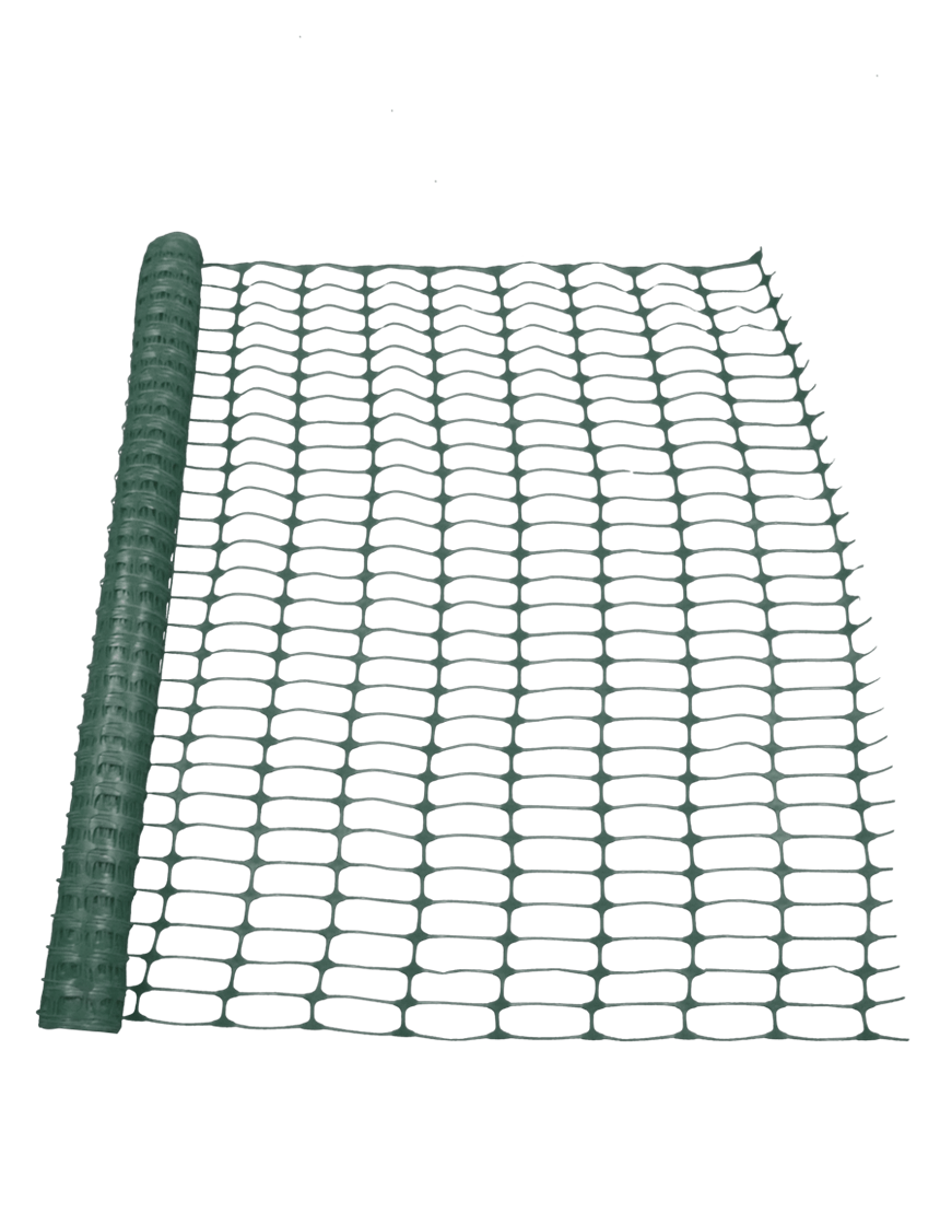 4\u0027 x 100\u0027 Economy Roll of GREEN Construction Fence (0.23 oz/sq ft - 70 g/m2)