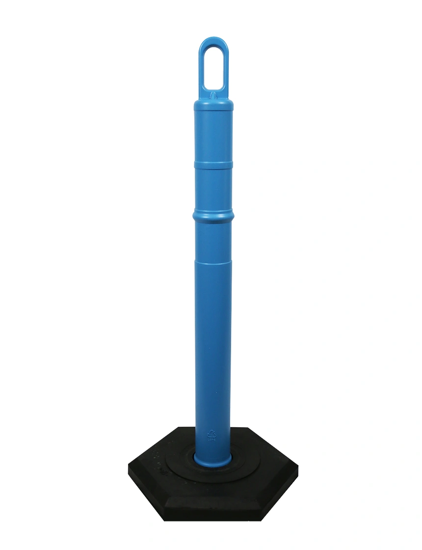 42\" BLUE TrafFix Looper Tube with 12 Lb. Base