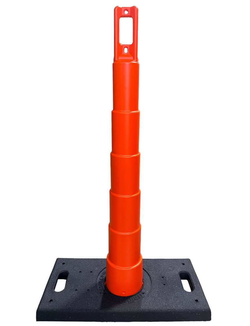 42\" Channelizer Cone w/ 30 lbs Recycled Rubber Base