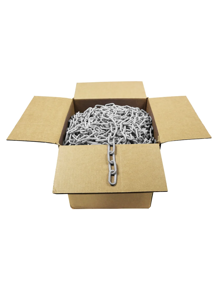 500\u0027 Box of White 2\" Link, Standard Plastic Chain