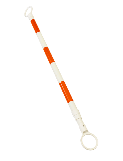 4\u0027 - 7\u0027, \u0027Economy\u0027, Orange \u0026 White Reflective Cone Bar