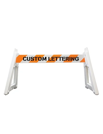 A-Cade Leg Kit-(2) Deluxe A-Cade Legs \u0026 (1) 6\u0027 Rail w/Org \u0026 Wht HI Ref Sheet 1 Side \u0026 Custom Letter