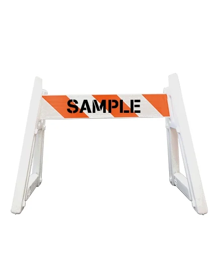 A-Cade Leg Kit-(2) Deluxe A-Cade Legs \u0026 (1) 4\u0027 Rail w/Org \u0026 Wht HI Ref Sheet 2 Side \u0026 Custom Letter