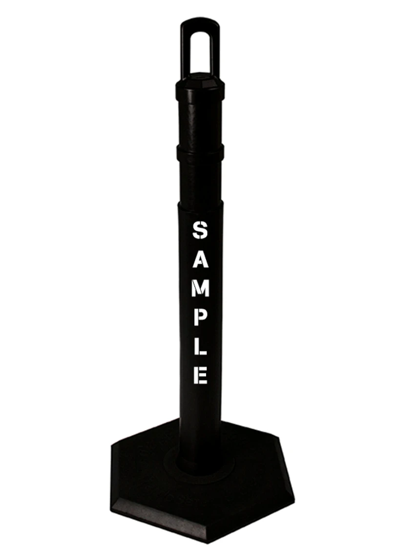 42\" Black JBC Arch Top Tube w/ 8lbs Base \u0026 Double Sided Lettering