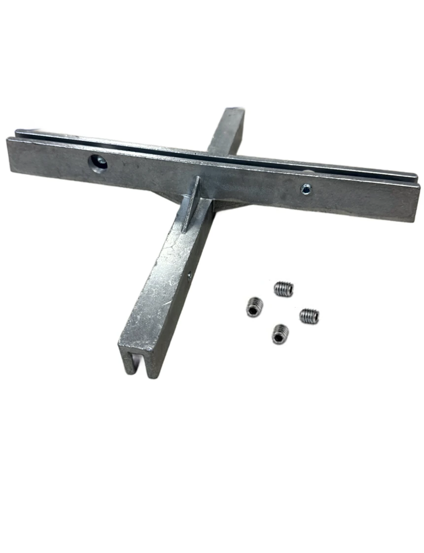 Galvanized, Heavy Duty, Fixed Cross Piece Street Sign Holder for 12\" Flat Street Signs