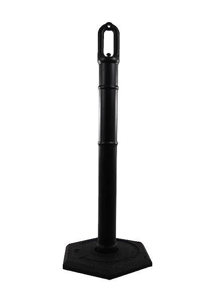 42\" Black Ringtop Tube w/ 8 lbs Base