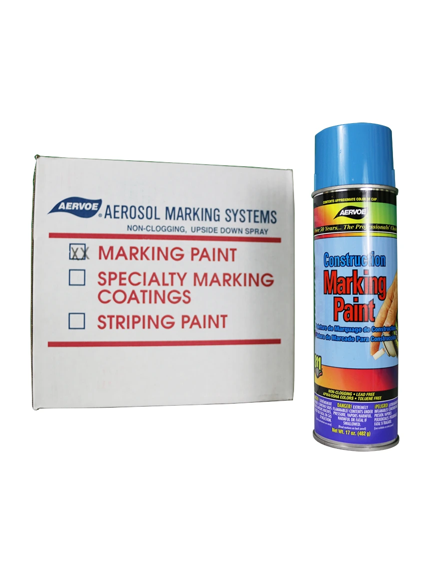 Blue Construction Marking Paint (Case Of 12)