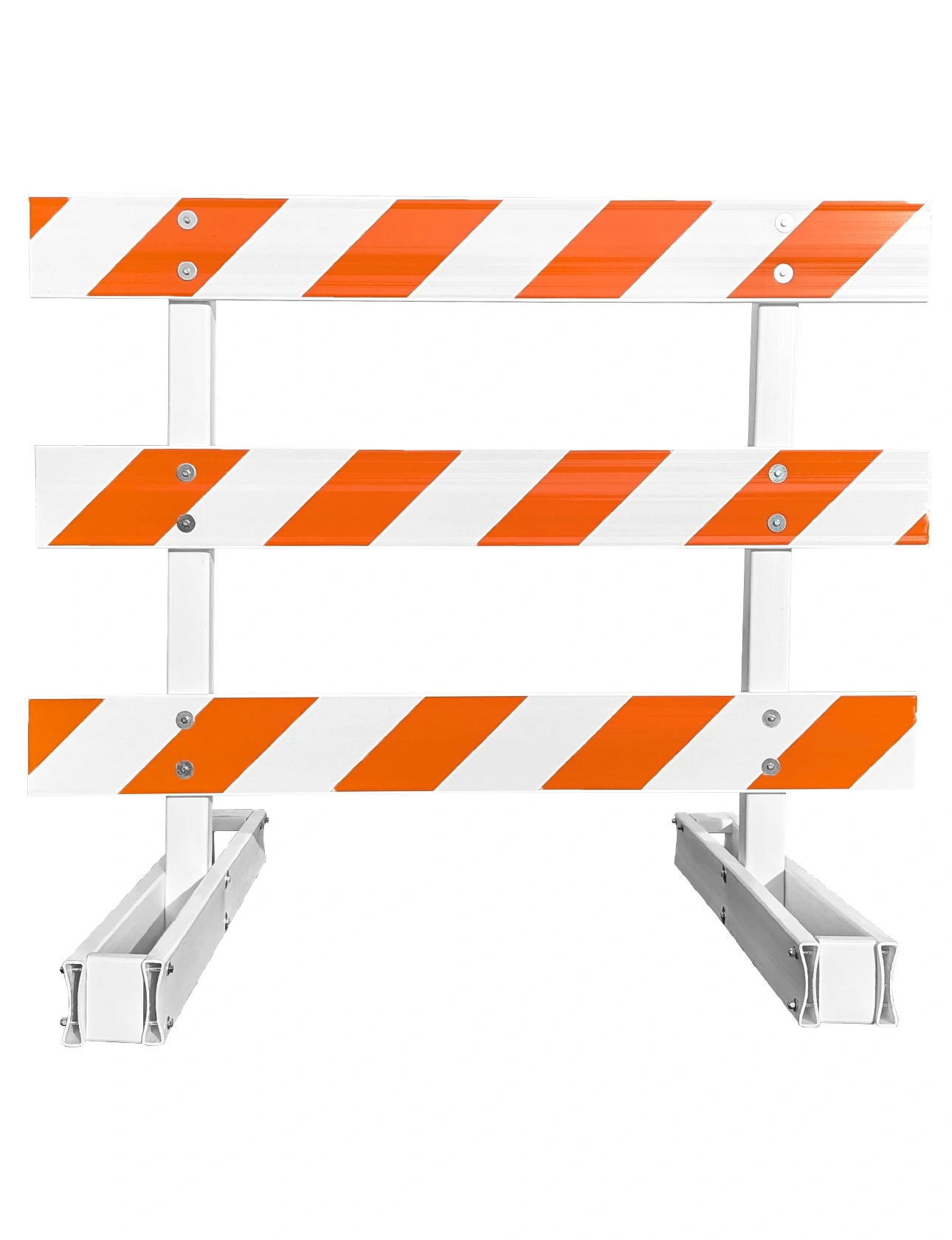 60\" Tall MUTCD Type III Barricade -Break-Away System \u0026 Three 6\u0027 Plastic Boards w/EG Sheeting