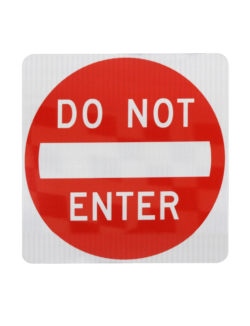 36\" X 36\" Do Not Enter Sign w/ HI Sheeting, 4 Mil Acm