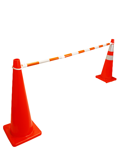 6\u0027 - 10\u0027, \u0027Economy Workzone\u0027, Orange \u0026 White Reflective Cone Bar