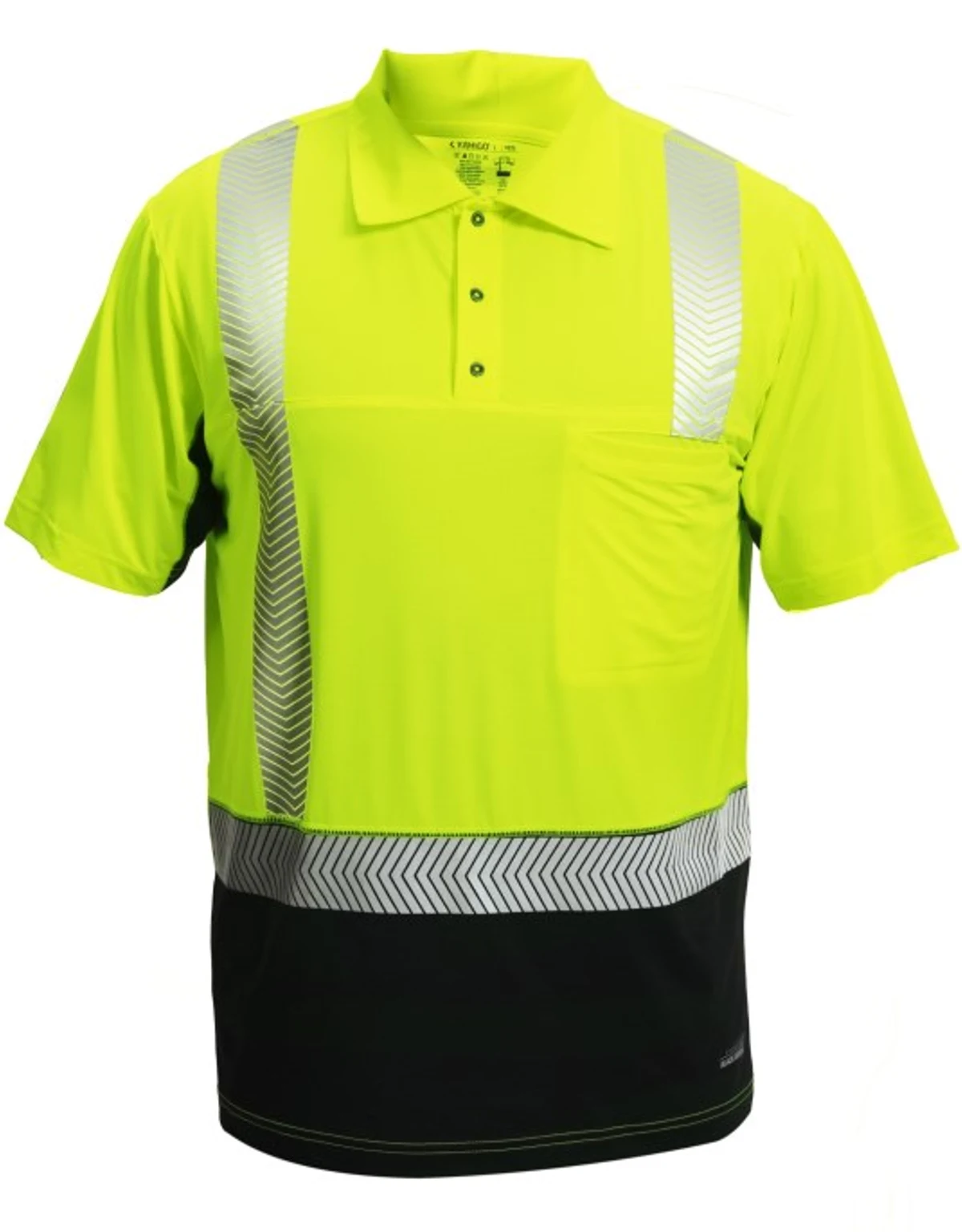 Kishigo Cool Touch Short Sleeve Polo Shirt, Class 2, 4Xl w/ Full Color Graphic