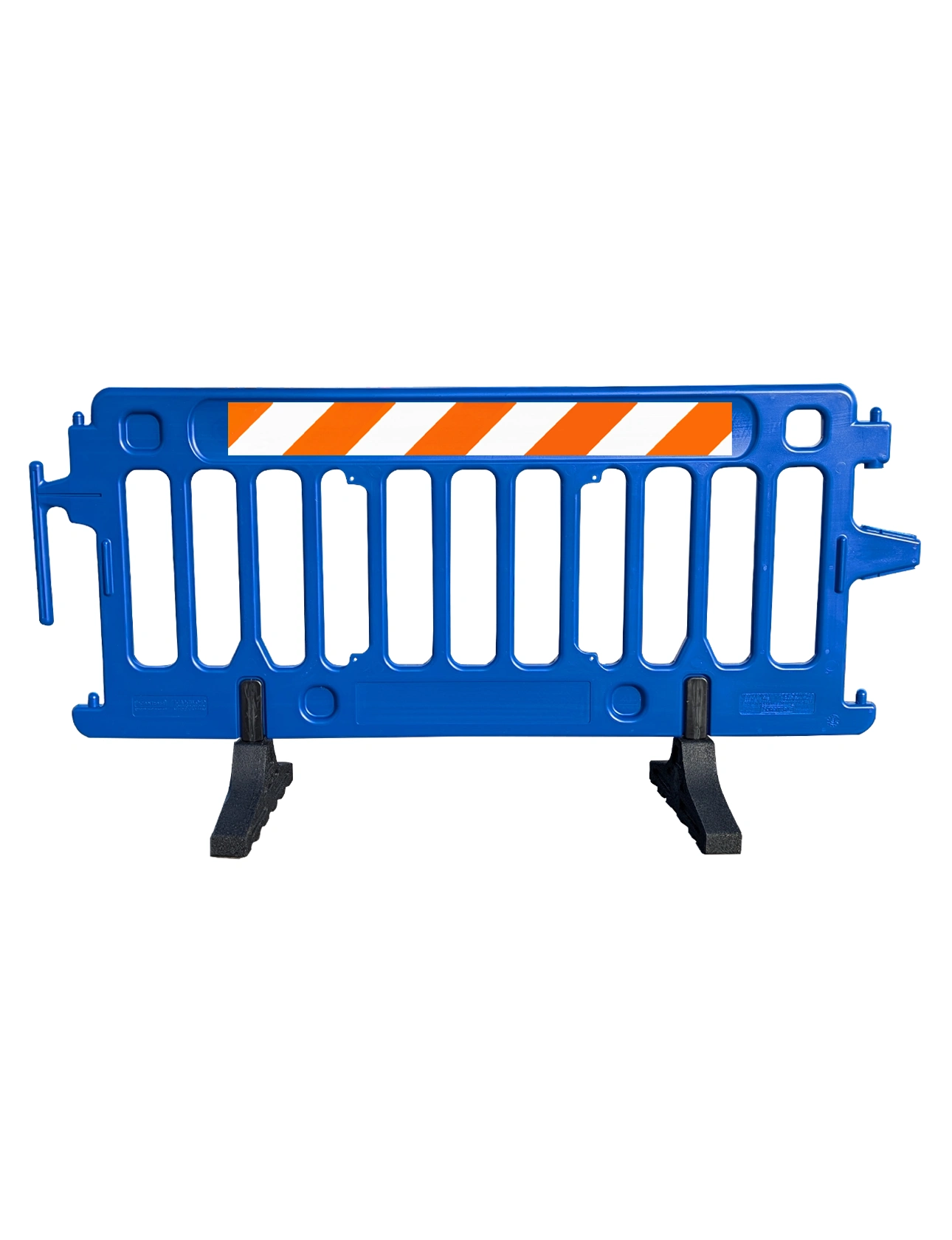 6\u0027 Long X 39 1/2\" Tall, Plasticade Crowdcade Crowd Control System, Blue w/ EG Sheeting On One (1) Side