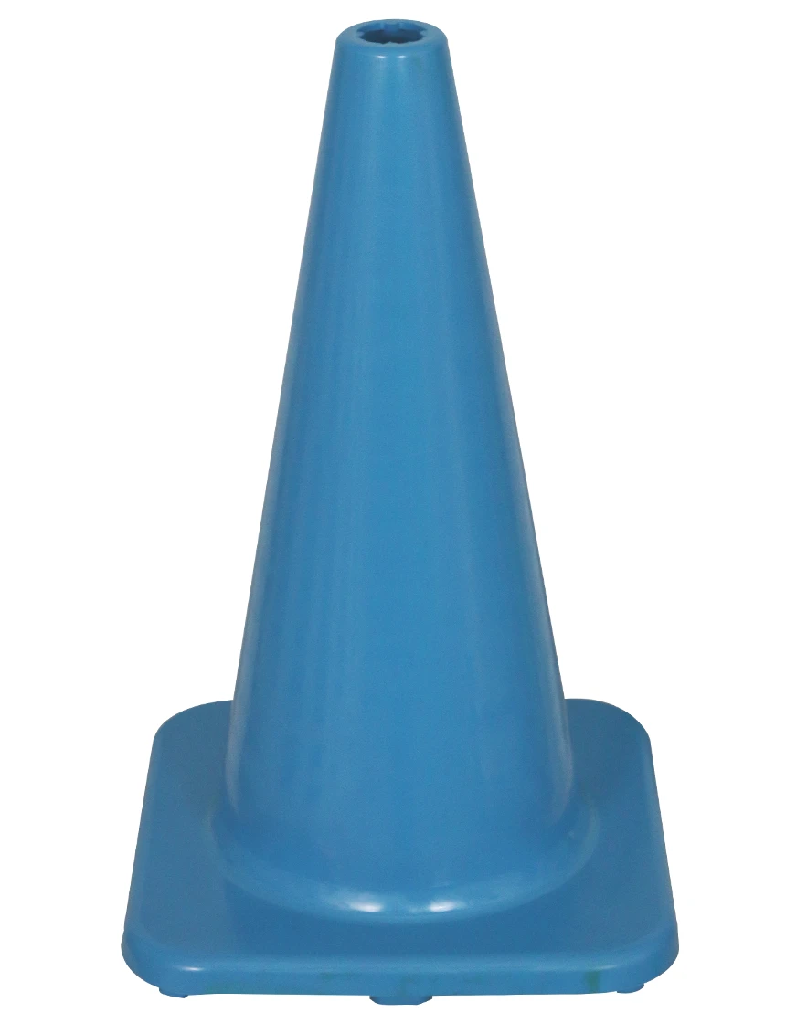 Solid Blue 18\" Economy Traffic Cone