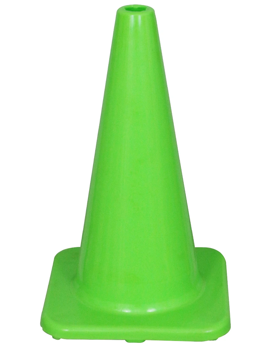 Solid Lime 18\" Economy Traffic Cone