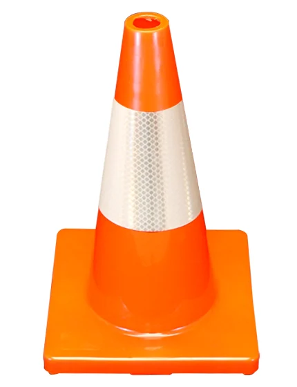 Orange 18\" Economy Cone w/ 6\" Reflective Collar