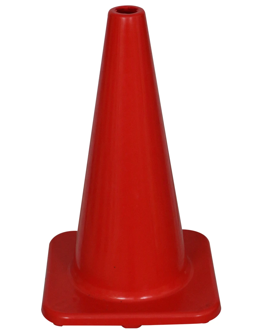 Solid Red 18\" Economy Traffic Cone