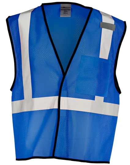 Enhanced Visibility (Non-ANSI) Royal Blue Mesh Safety Vest, Size L-Xl